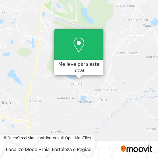 Localize Moda Praia mapa