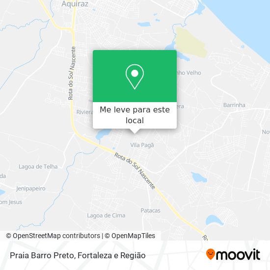 Praia Barro Preto mapa