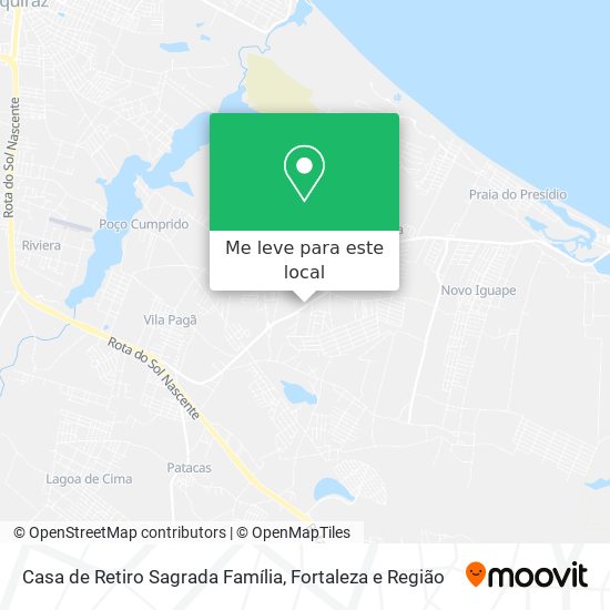 Casa de Retiro Sagrada Família mapa