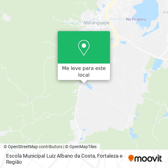 Escola Municipal Luiz Albano da Costa mapa