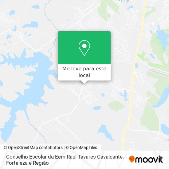 Conselho Escolar da Eem Raul Tavares Cavalcante mapa