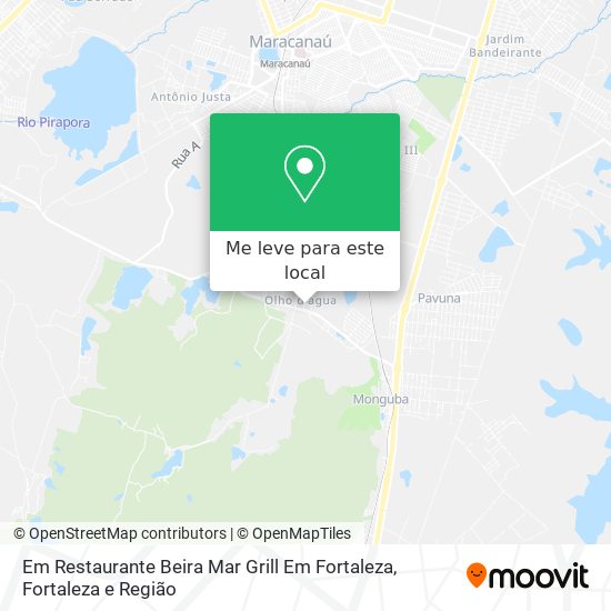Em Restaurante Beira Mar Grill Em Fortaleza mapa