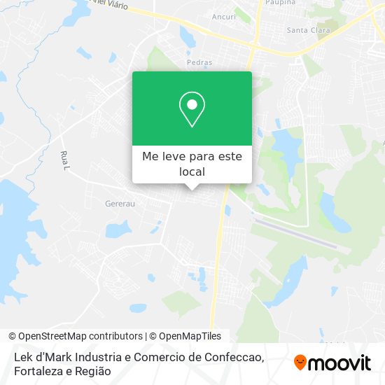 Lek d'Mark Industria e Comercio de Confeccao mapa