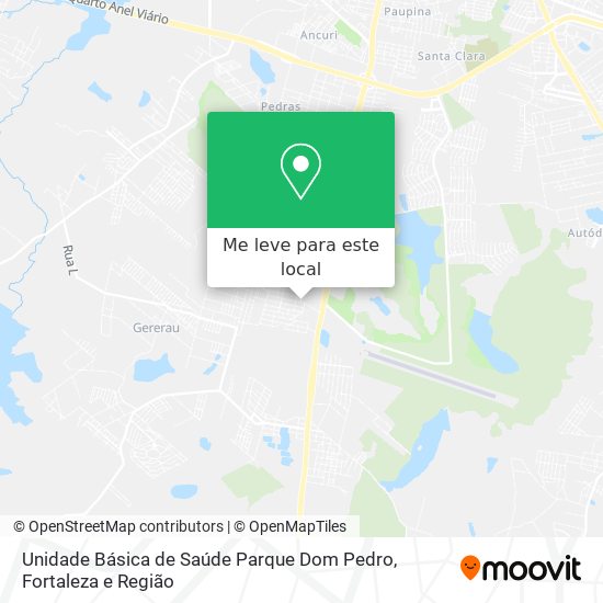 Unidade Básica de Saúde Parque Dom Pedro mapa