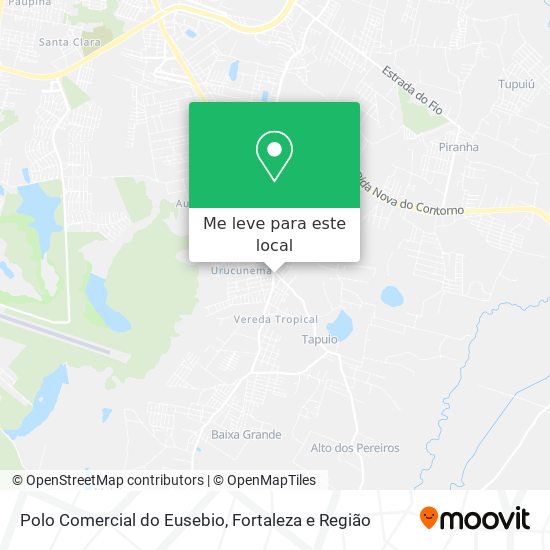 Polo Comercial do Eusebio mapa