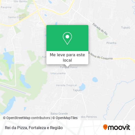 Rei da Pizza mapa