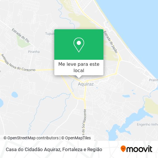 Casa do Cidadão Aquiraz mapa