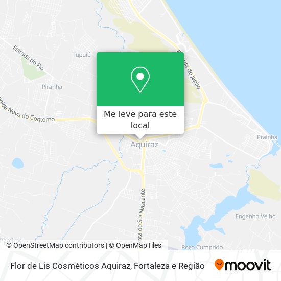 Flor de Lis Cosméticos Aquiraz mapa
