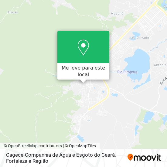 Cagece-Companhia de Água e Esgoto do Ceará mapa