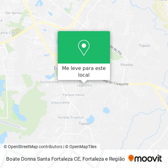 Boate Donna Santa Fortaleza CE mapa