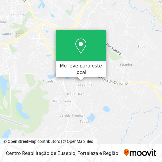 Centro Reabilitação de Eusebio mapa