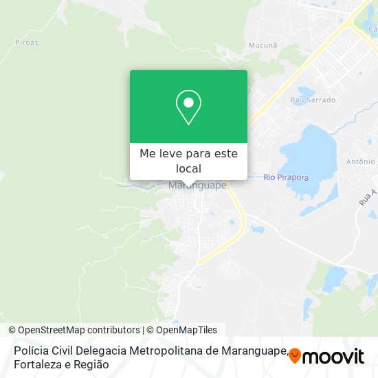 Polícia Civil Delegacia Metropolitana de Maranguape mapa