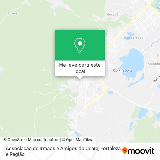 Associação de Irmaos e Amigos do Ceara mapa