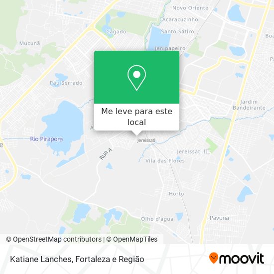 Katiane Lanches mapa