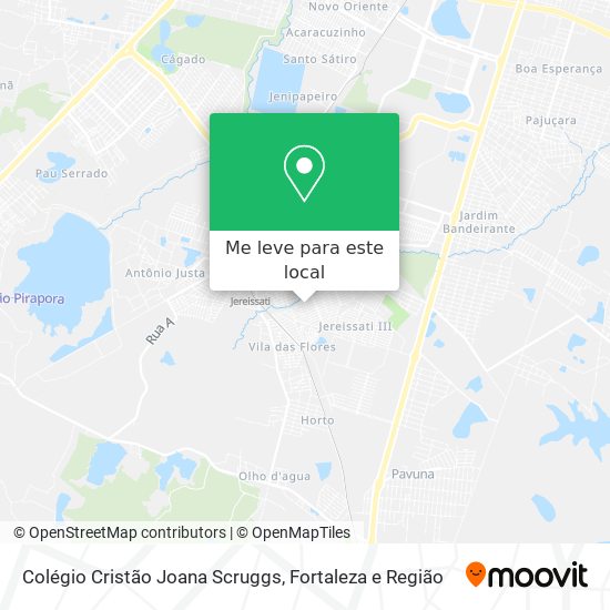 Colégio Cristão Joana Scruggs mapa