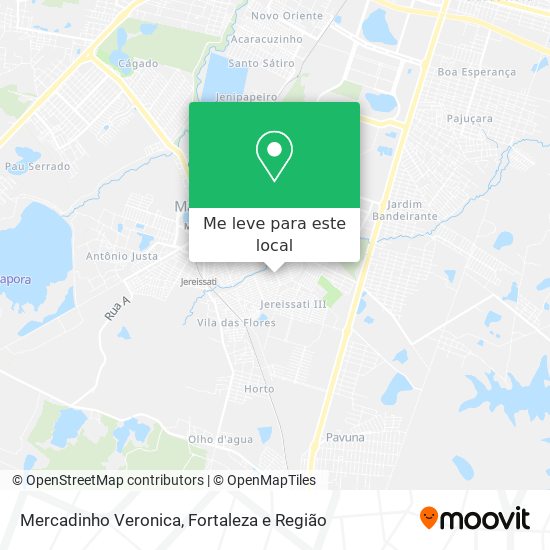 Mercadinho Veronica mapa