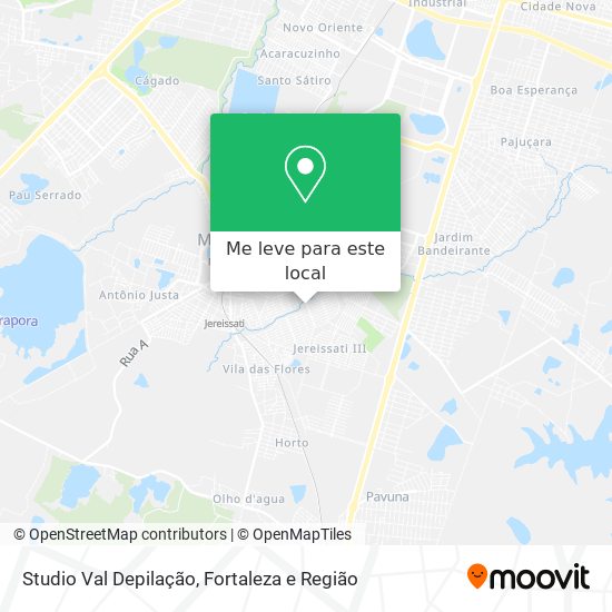 Studio Val Depilação mapa