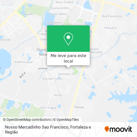 Nosso Mercadinho Sao Francisco mapa