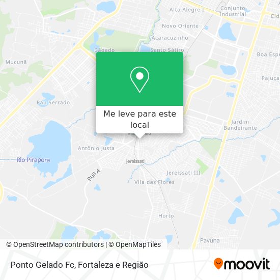 Ponto Gelado Fc mapa