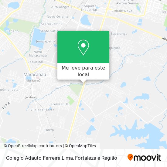 Colegio Adauto Ferreira Lima mapa
