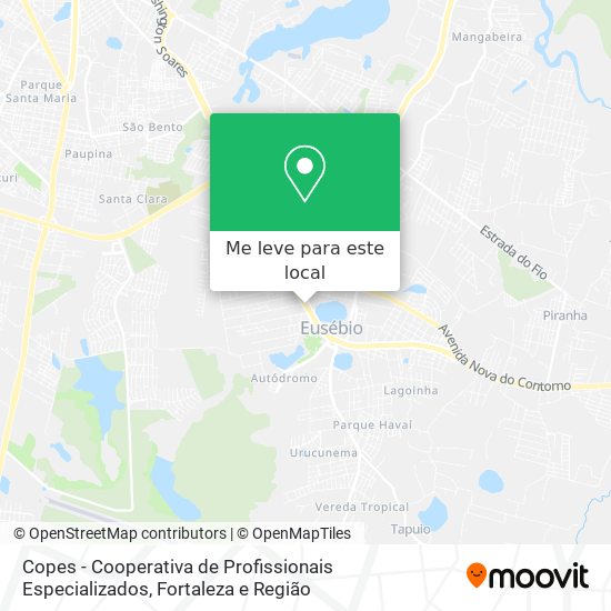 Copes - Cooperativa de Profissionais Especializados mapa