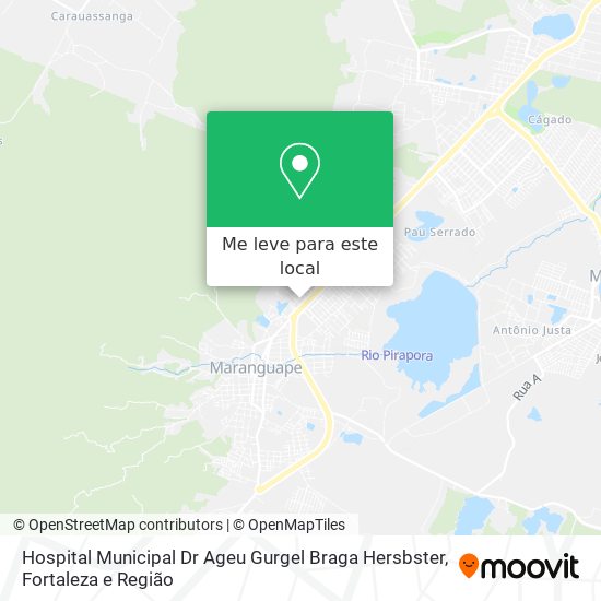 Hospital Municipal Dr Ageu Gurgel Braga Hersbster mapa