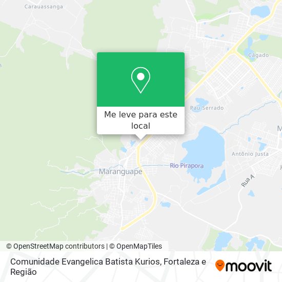 Comunidade Evangelica Batista Kurios mapa