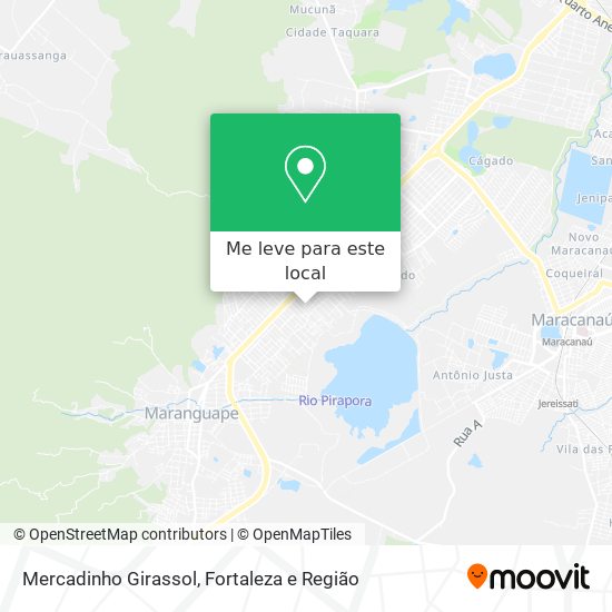 Mercadinho Girassol mapa