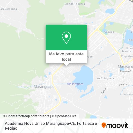 Academia Nova União Maranguape-CE mapa