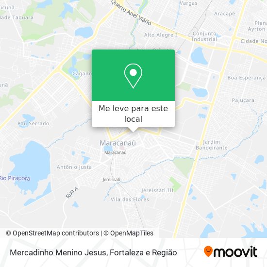 Mercadinho Menino Jesus mapa