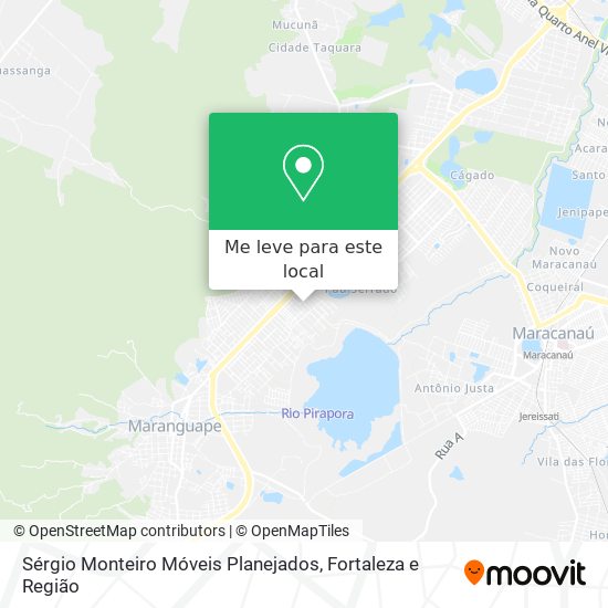 Sérgio Monteiro Móveis Planejados mapa