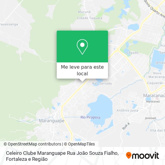 Celeiro Clube Maranguape Rua João Souza Fialho mapa