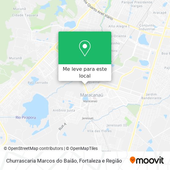 Churrascaria Marcos do Baião mapa