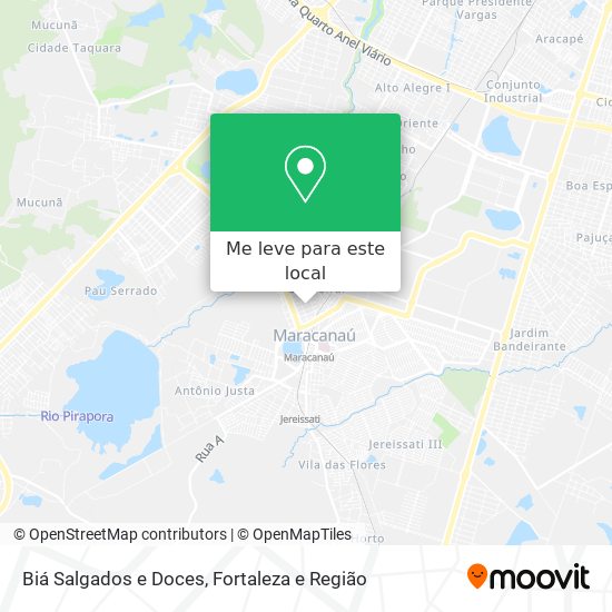 Biá Salgados e Doces mapa