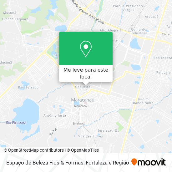 Espaço de Beleza Fios & Formas mapa