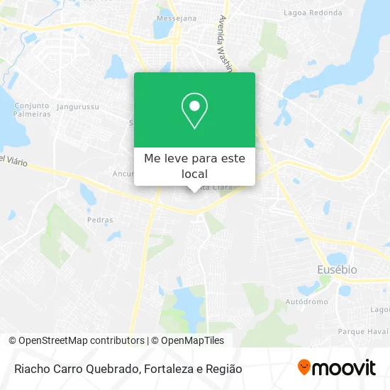 Riacho Carro Quebrado mapa
