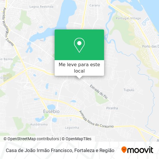 Casa de João Irmão Francisco mapa