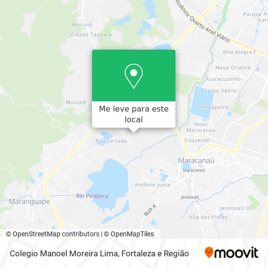 Colegio Manoel Moreira Lima mapa