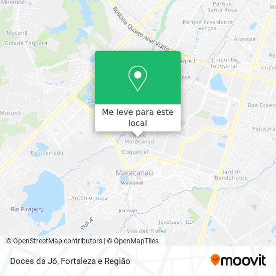 Doces da Jô mapa