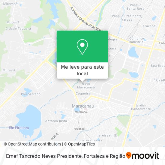 Emef Tancredo Neves Presidente mapa