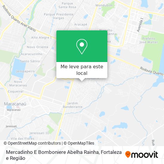 Mercadinho E Bomboniere Abelha Rainha mapa