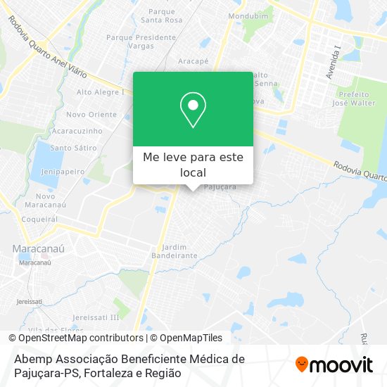 Abemp Associação Beneficiente Médica de Pajuçara-PS mapa