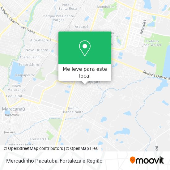 Mercadinho Pacatuba mapa