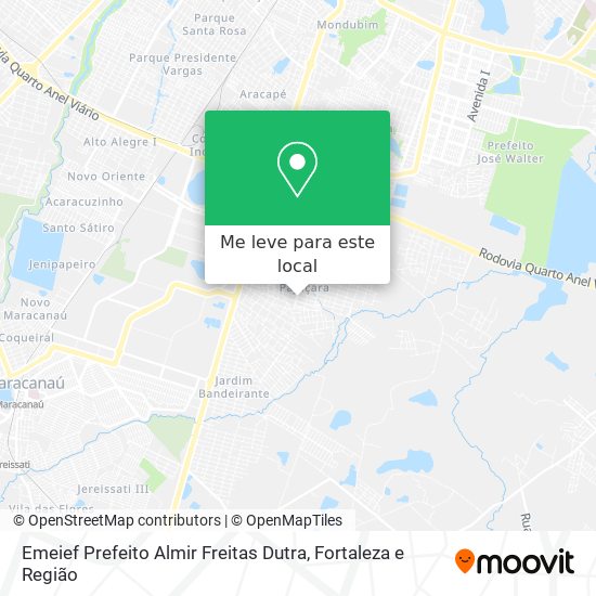 Emeief Prefeito Almir Freitas Dutra mapa