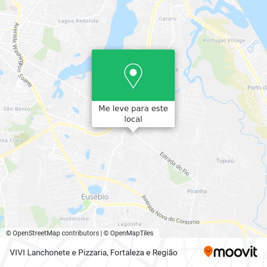Como chegar até VIVI Lanchonete e Pizzaria em Eusébio de Ônibus?