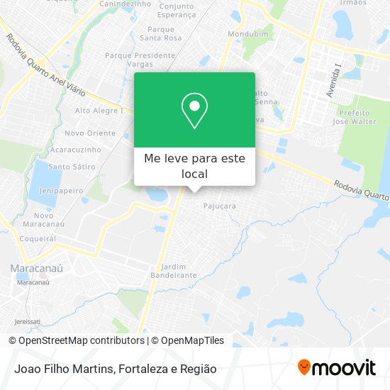 Joao Filho Martins mapa