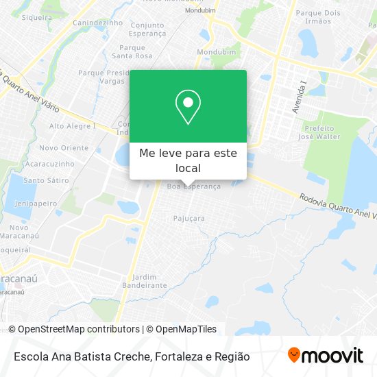 Escola Ana Batista Creche mapa