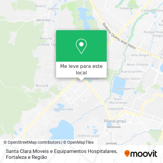 Santa Clara Moveis e Equipamentos Hospitalares mapa