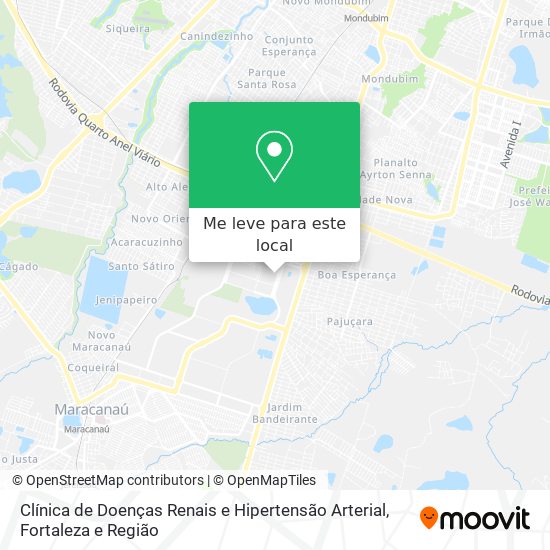 Clínica de Doenças Renais e Hipertensão Arterial mapa