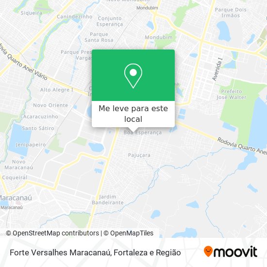 Forte Versalhes Maracanaú mapa